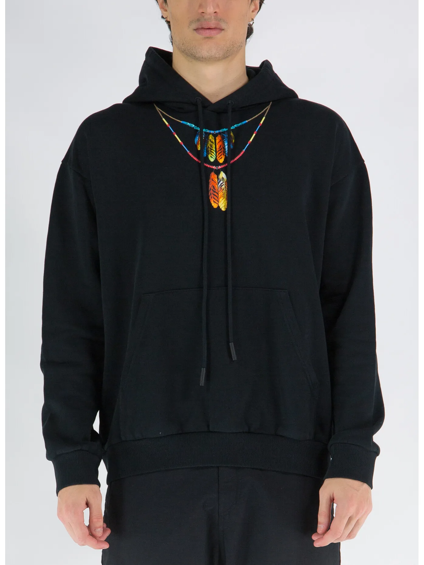     -MARCELO BURLON    -FELPA FEATHERS NECKLACE OVER-