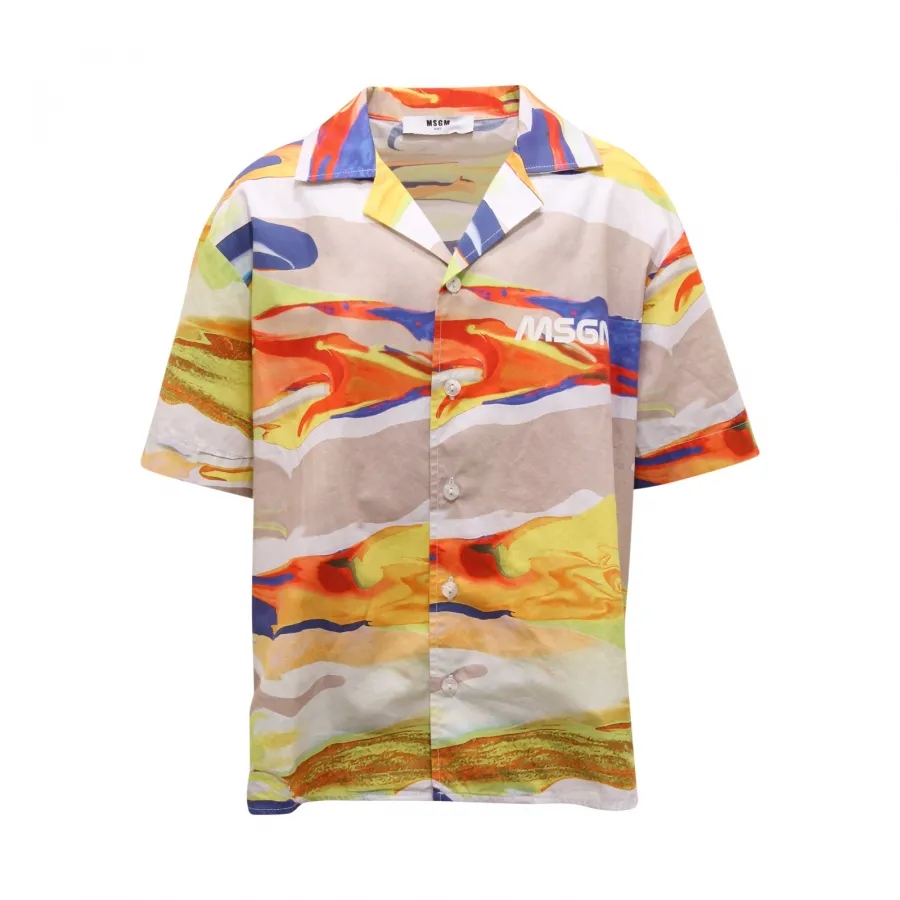 0099AR camicia bimbo MSGM boy kids cotton shirt