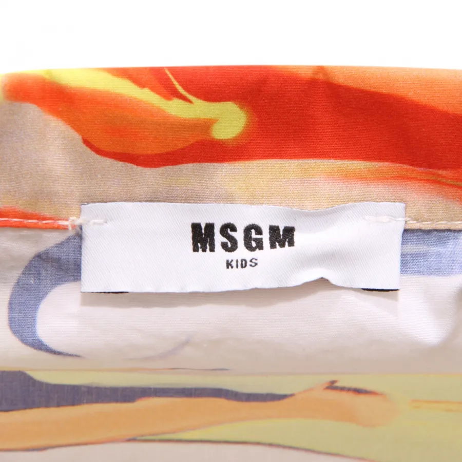 0099AR camicia bimbo MSGM boy kids cotton shirt