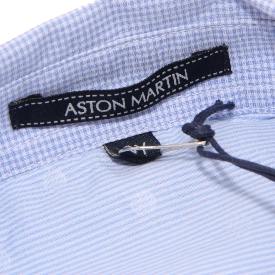 0745T camicia bimbo ASTON MARTIN cotone quadretti manica lunga shirt kid