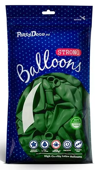100 palloncini in lattice verde smeraldo 27 cm