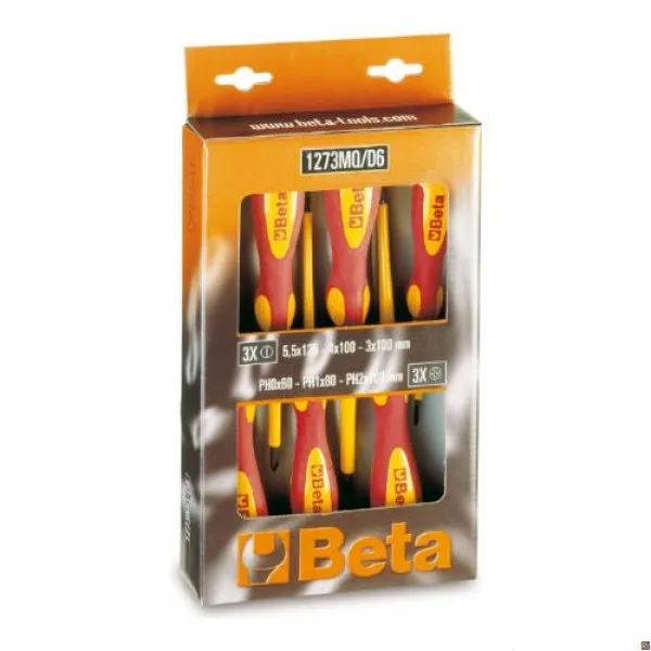 1273MQ/D6 - SERIE DI 6 GIRAVITI ISOLATI BETA UTENSILI 012730851