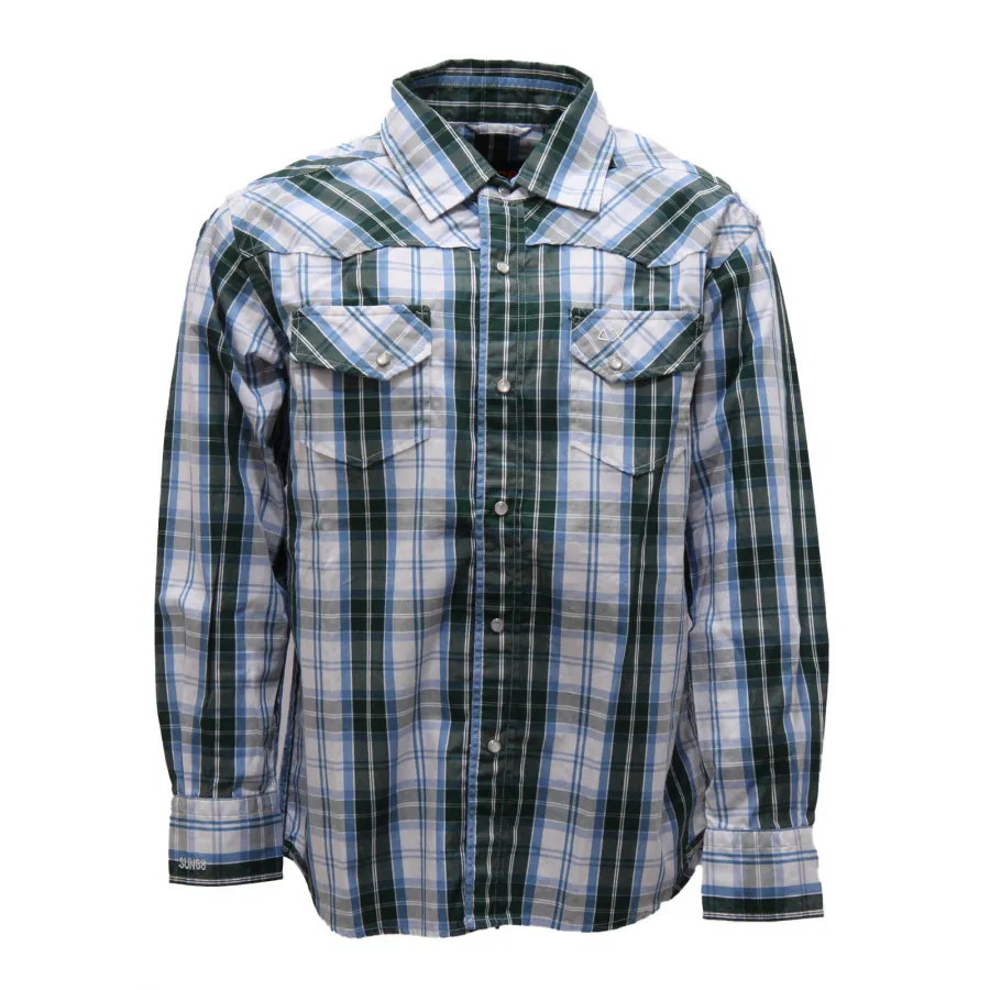 1904AN camicia bimbo SUN 68 boy kids cotton shirt