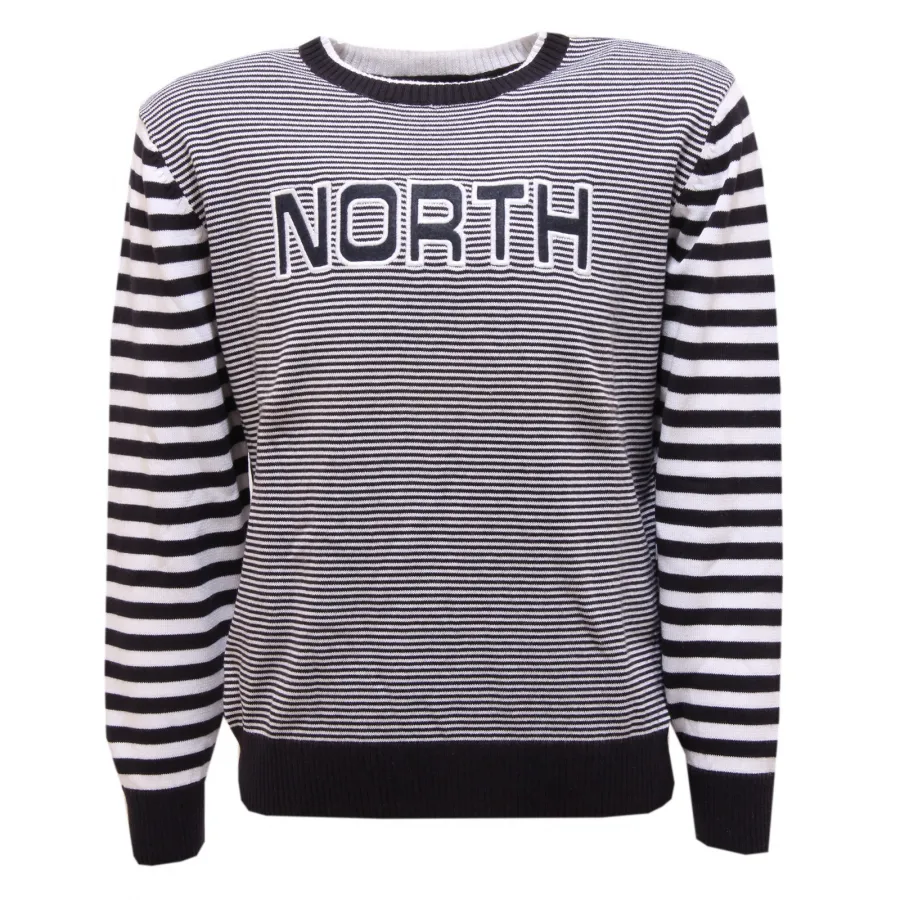 1999T maglione righe bimbo NORTH SAILS bianco/blu cotone sweater kid