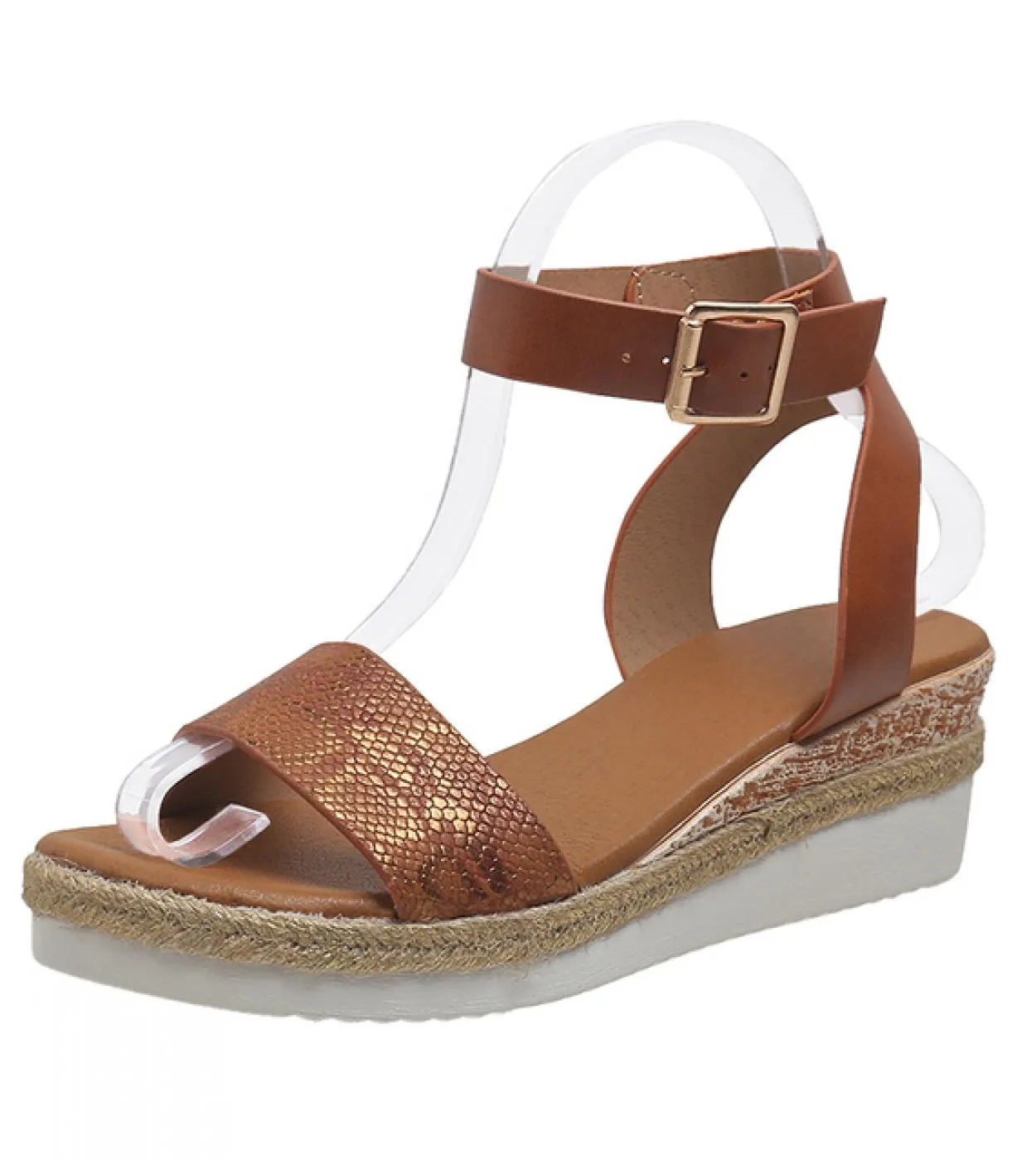 2023 Donne di Estate Con Zeppa Sandali Ortopedici Retro Antiscivolo Signore Sandali Casual Retro Suola Spessa Feamle di Grandi D