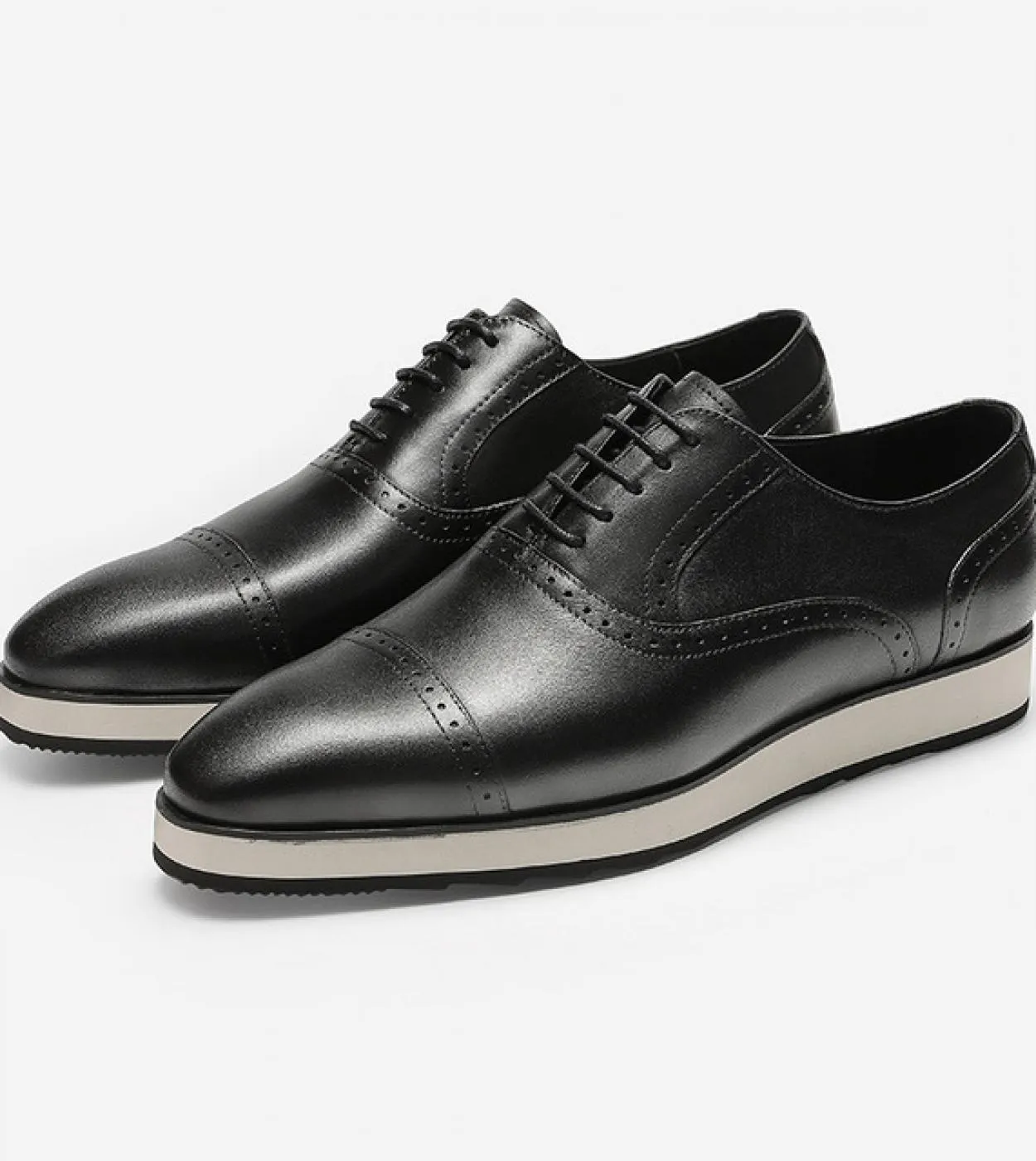 2023 Estate Uomo Vera Piattaforma In Pelle Wingtip Scarpe Oxford Scarpe a punta Stringate Oxford Abito Brogues Matrimonio fatto
