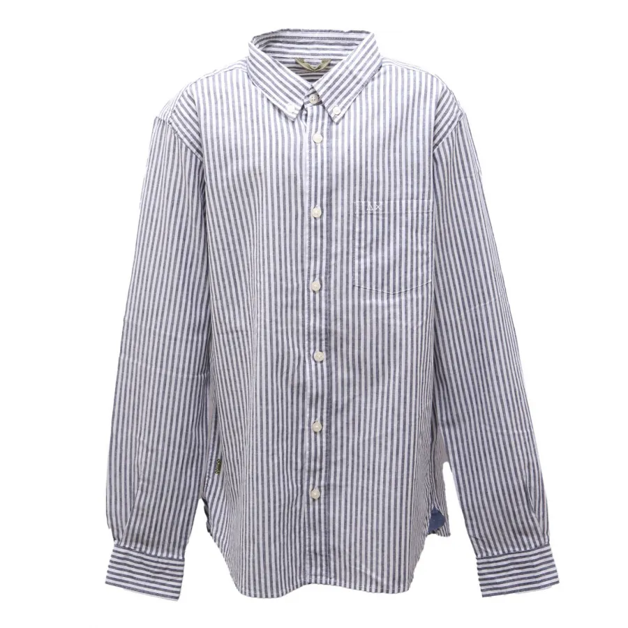 6458AO camicia bimbo SUN 68 boy kid cotton/linen shirt blue