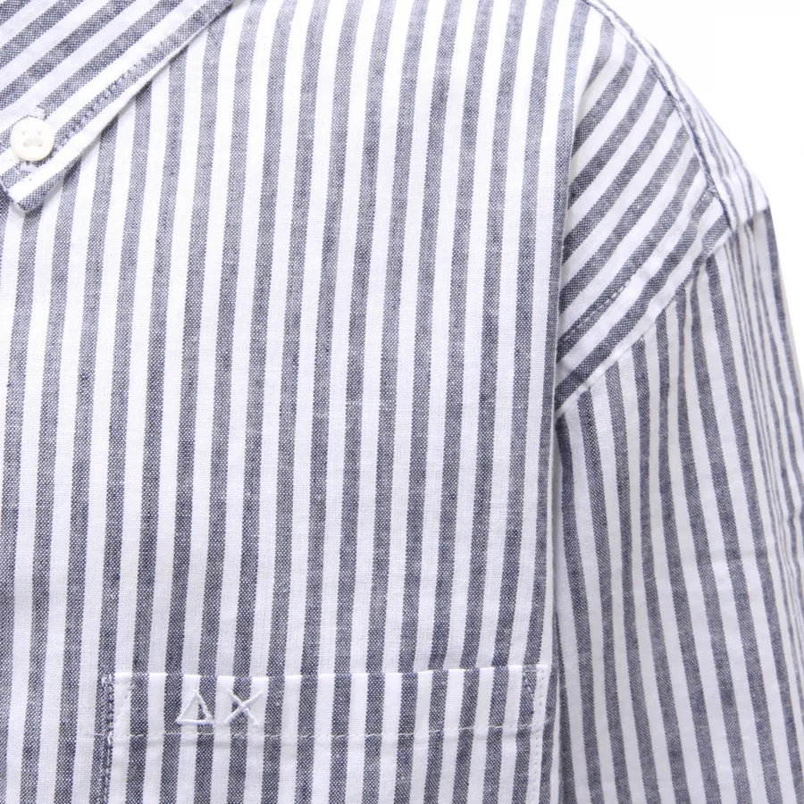 6458AO camicia bimbo SUN 68 boy kid cotton/linen shirt blue