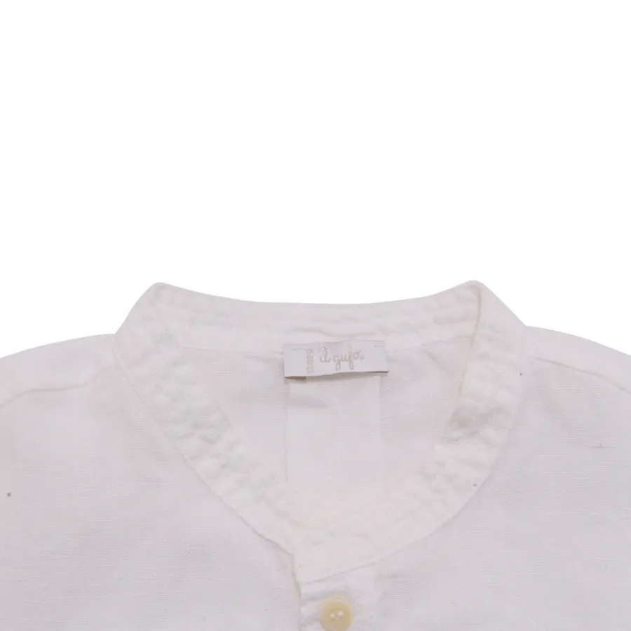 7143AP camicia coreana bimbo IL GUFO boy kids linen shirt