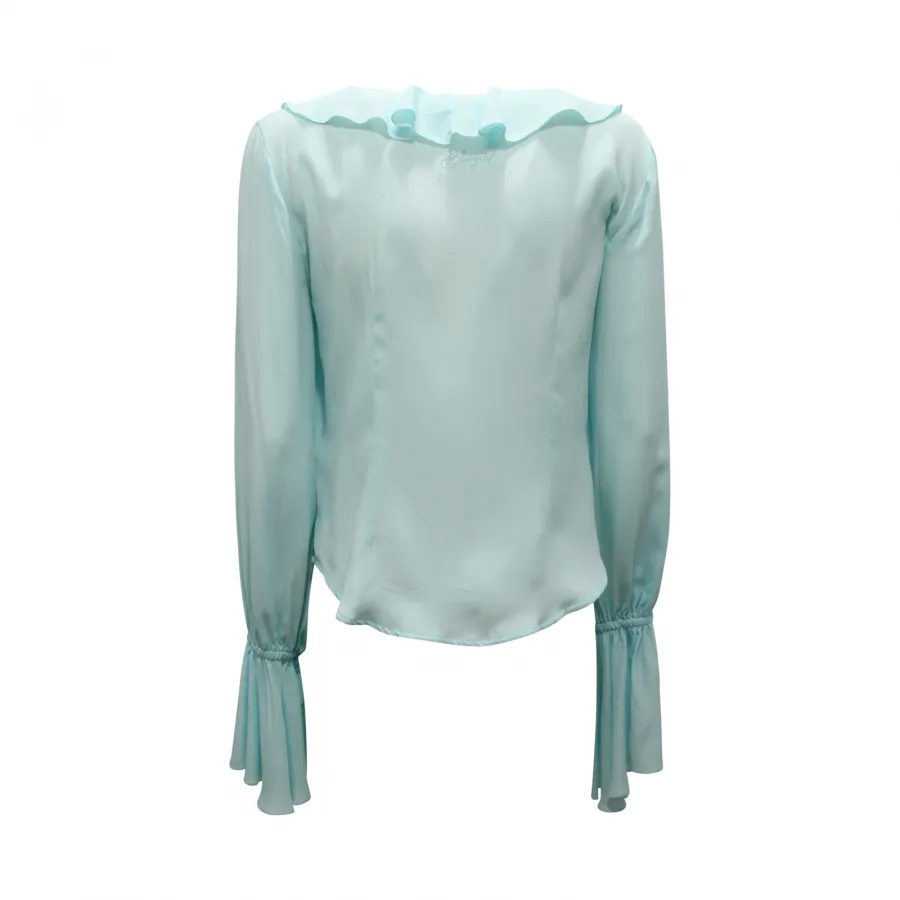 8103AZ CAMICIA DONNA BLUGIRL BLUMARINE WOMAN MIX SILK SHIRT