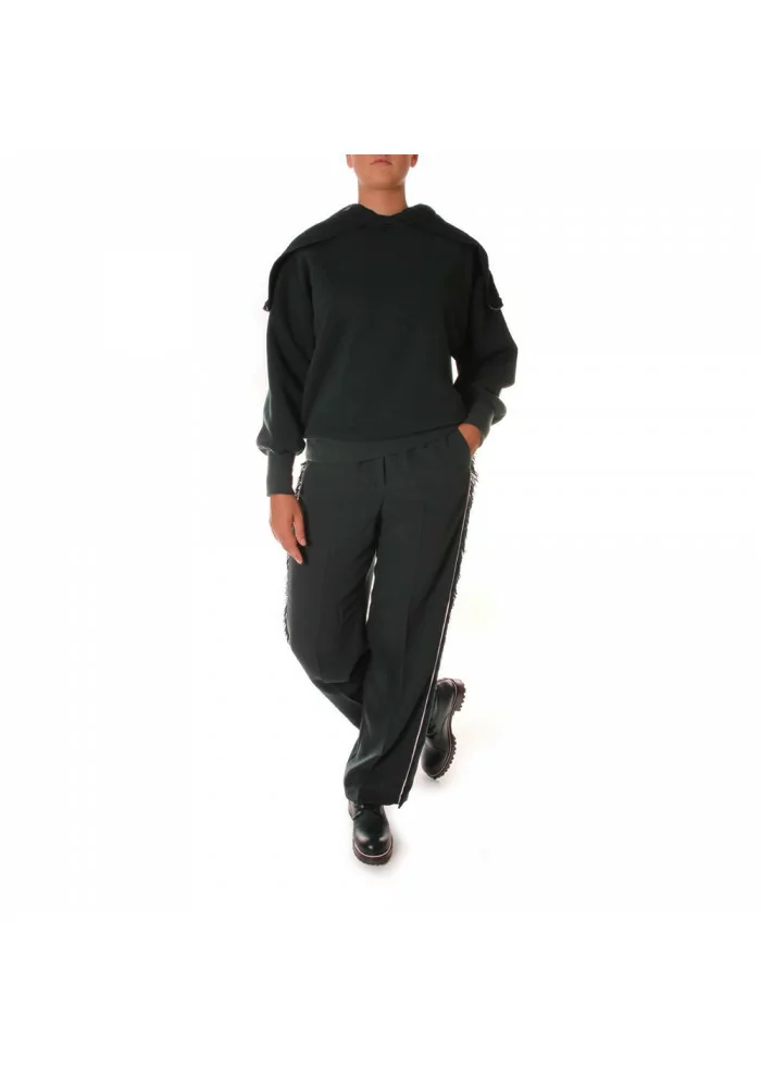 8PM | PANTALONI CON FRANGE MANET VERDE