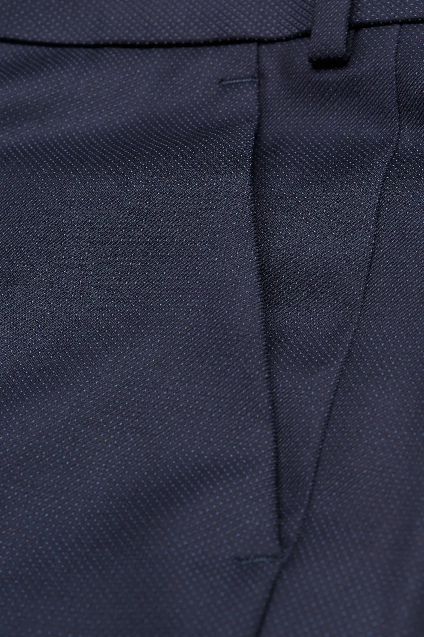 Abito blu navy digel drop sei con panciotto tessuto reda 110's