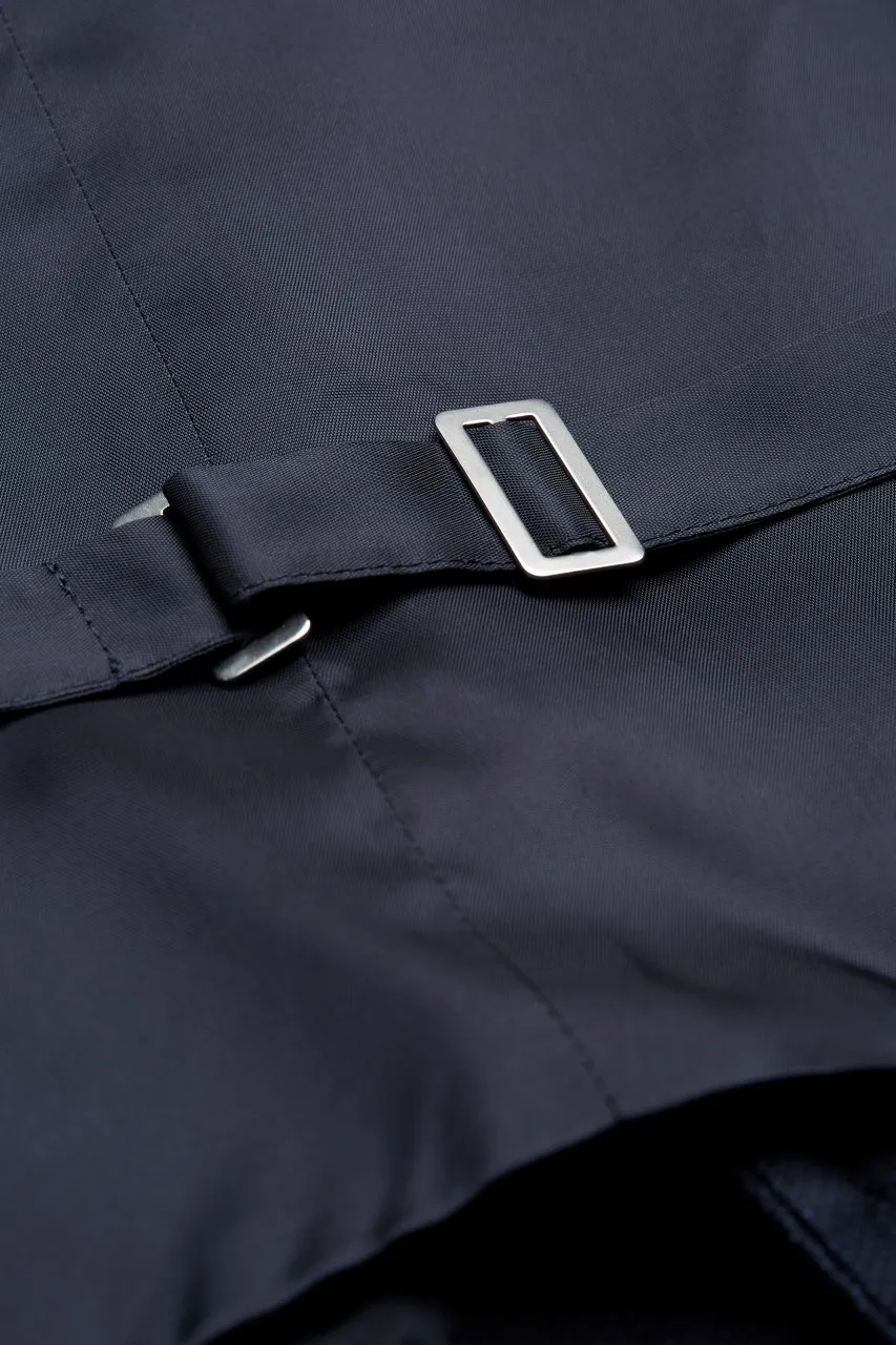 Abito blu navy digel drop sei con panciotto tessuto reda 110's