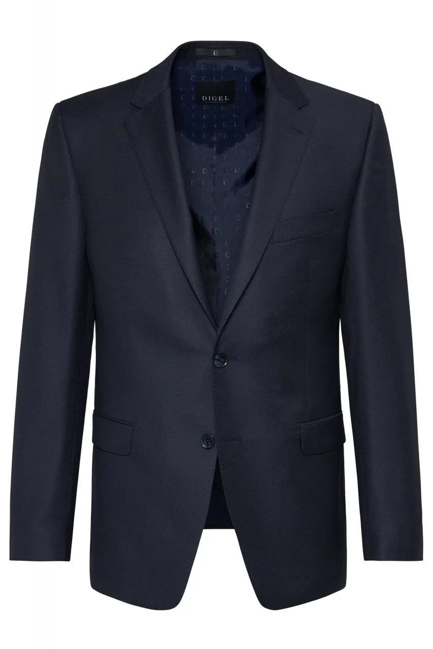 Abito blu navy digel drop sei con panciotto tessuto reda 110's