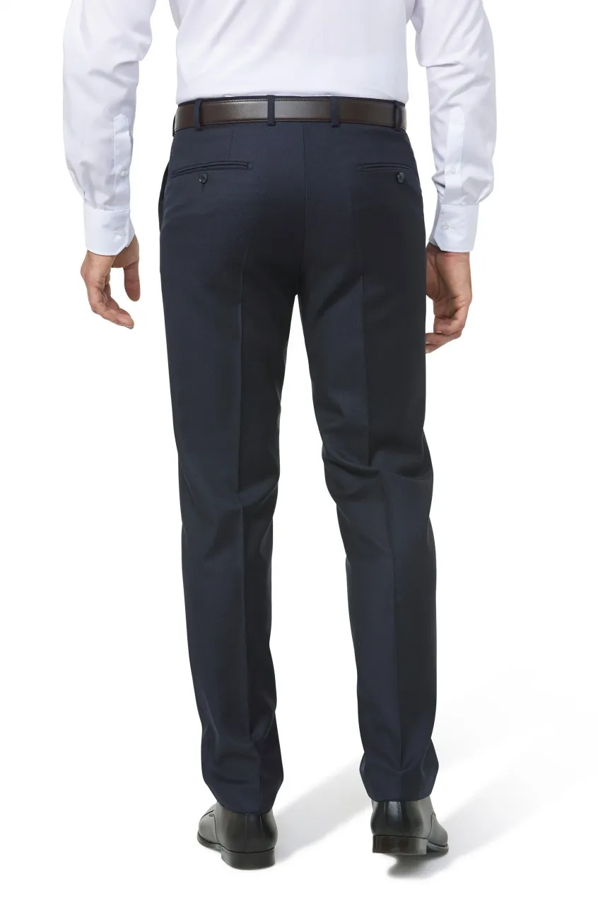 Abito blu navy digel drop sei con panciotto tessuto reda 110's