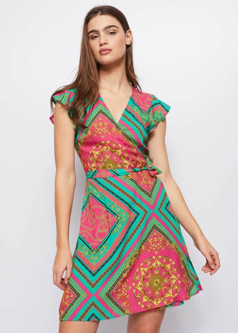 Abito con stampa foulard