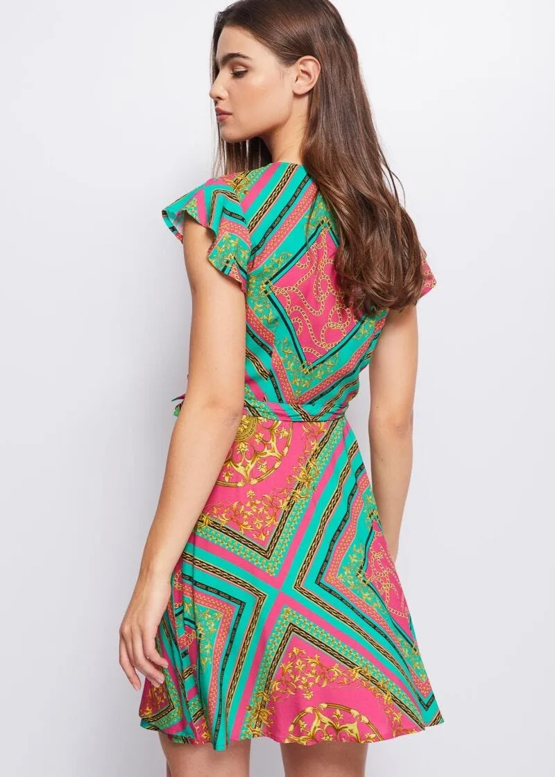 Abito con stampa foulard