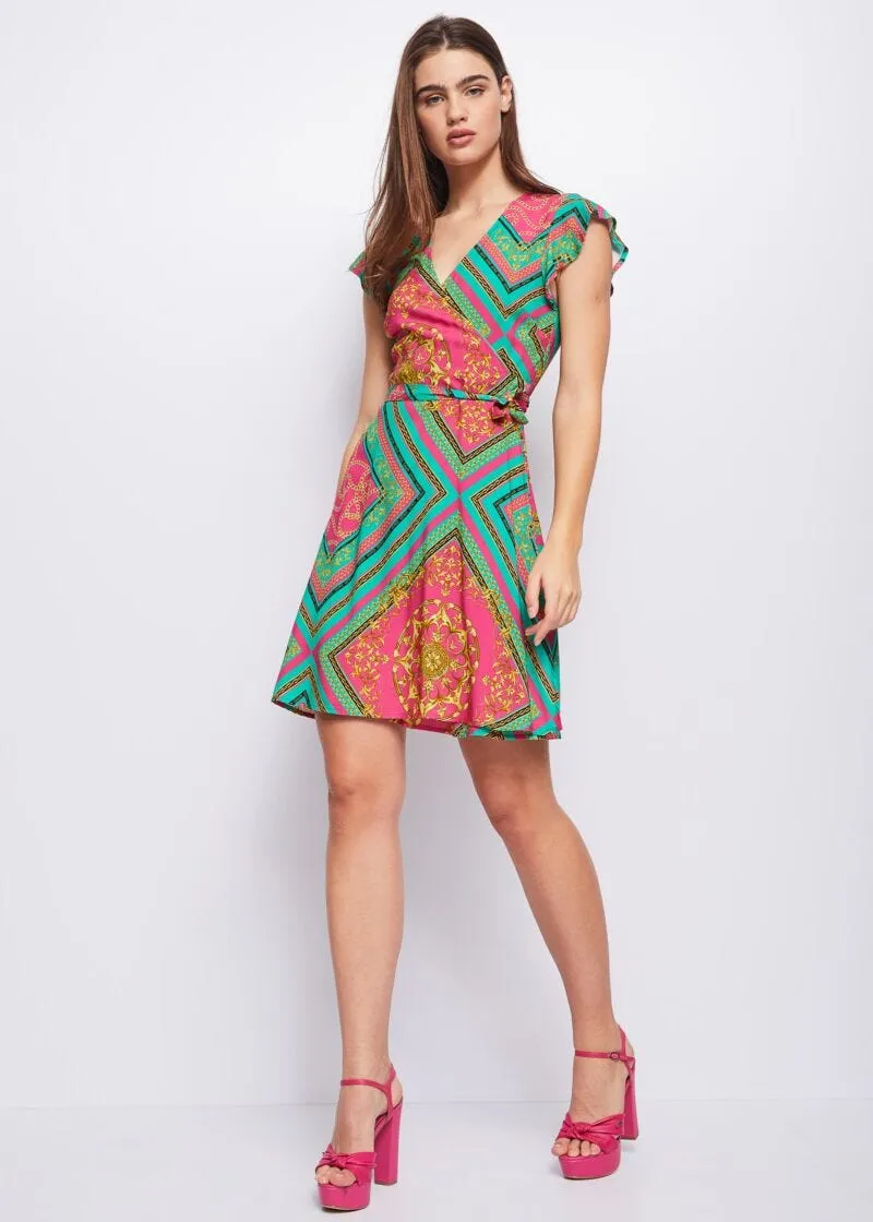 Abito con stampa foulard