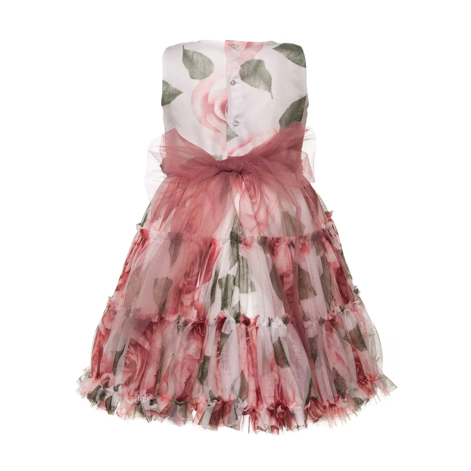 Abito Elegante Fiori Teen Bambina