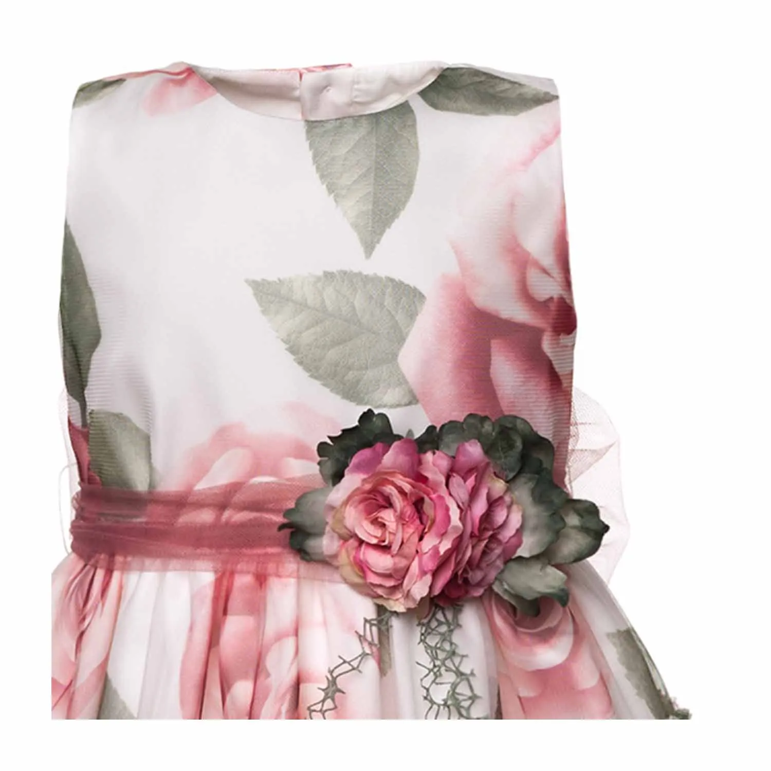 Abito Elegante Fiori Teen Bambina