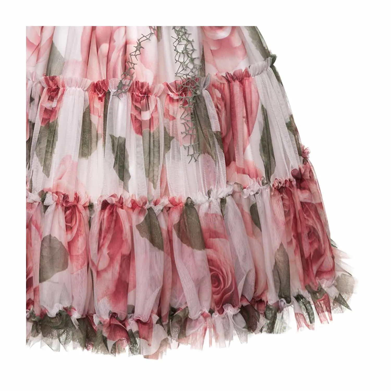 Abito Elegante Fiori Teen Bambina