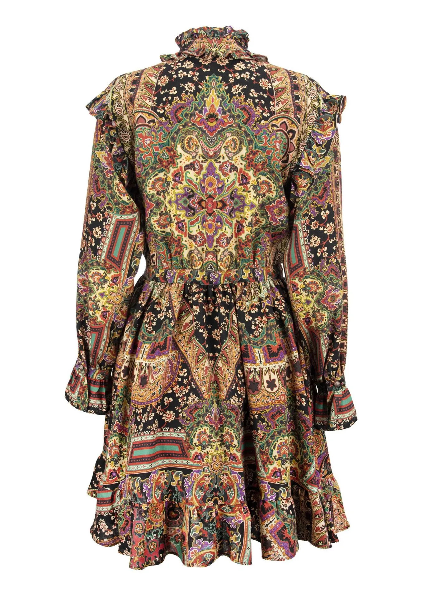 Abito in Lana e Seta Paisley Naif