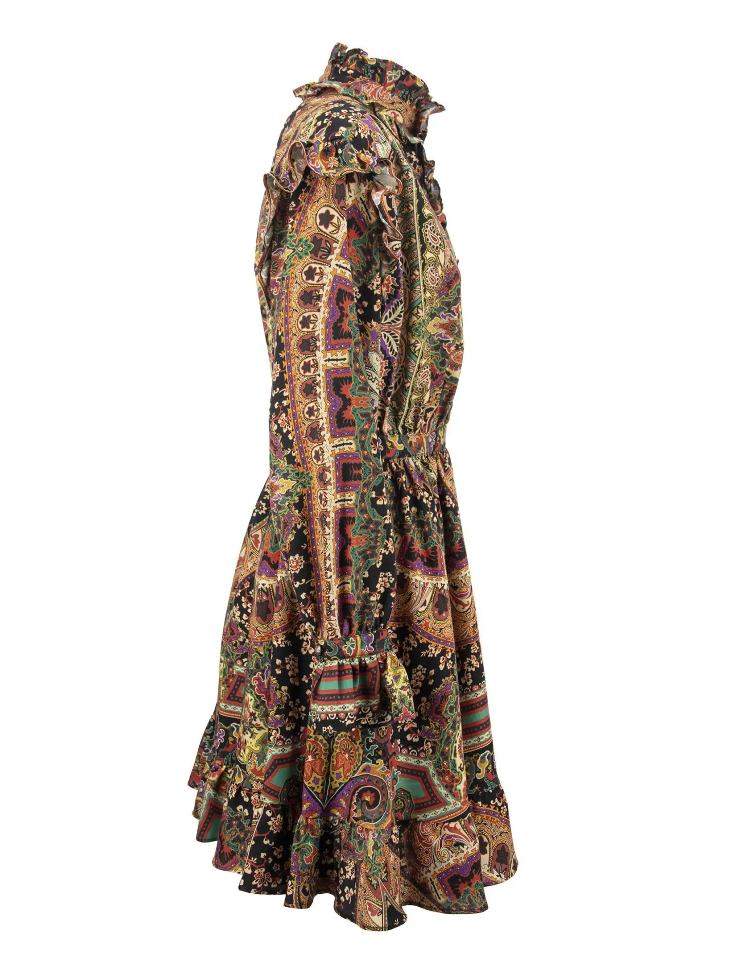 Abito in Lana e Seta Paisley Naif
