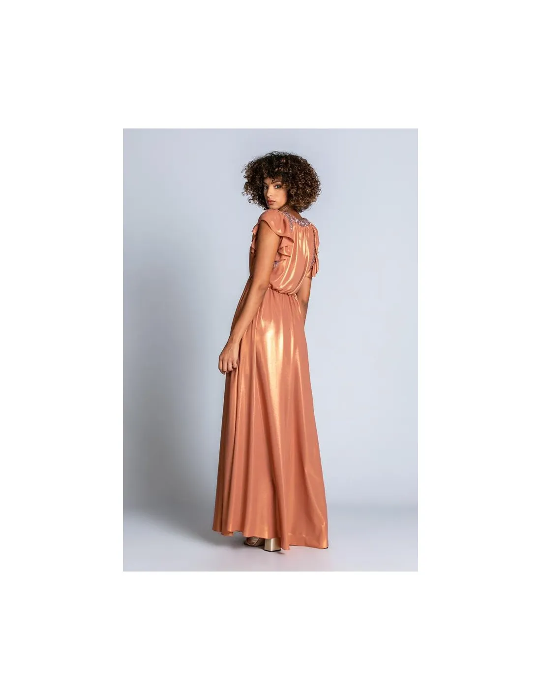 Abito lungo donna Cheek Relish paillettes