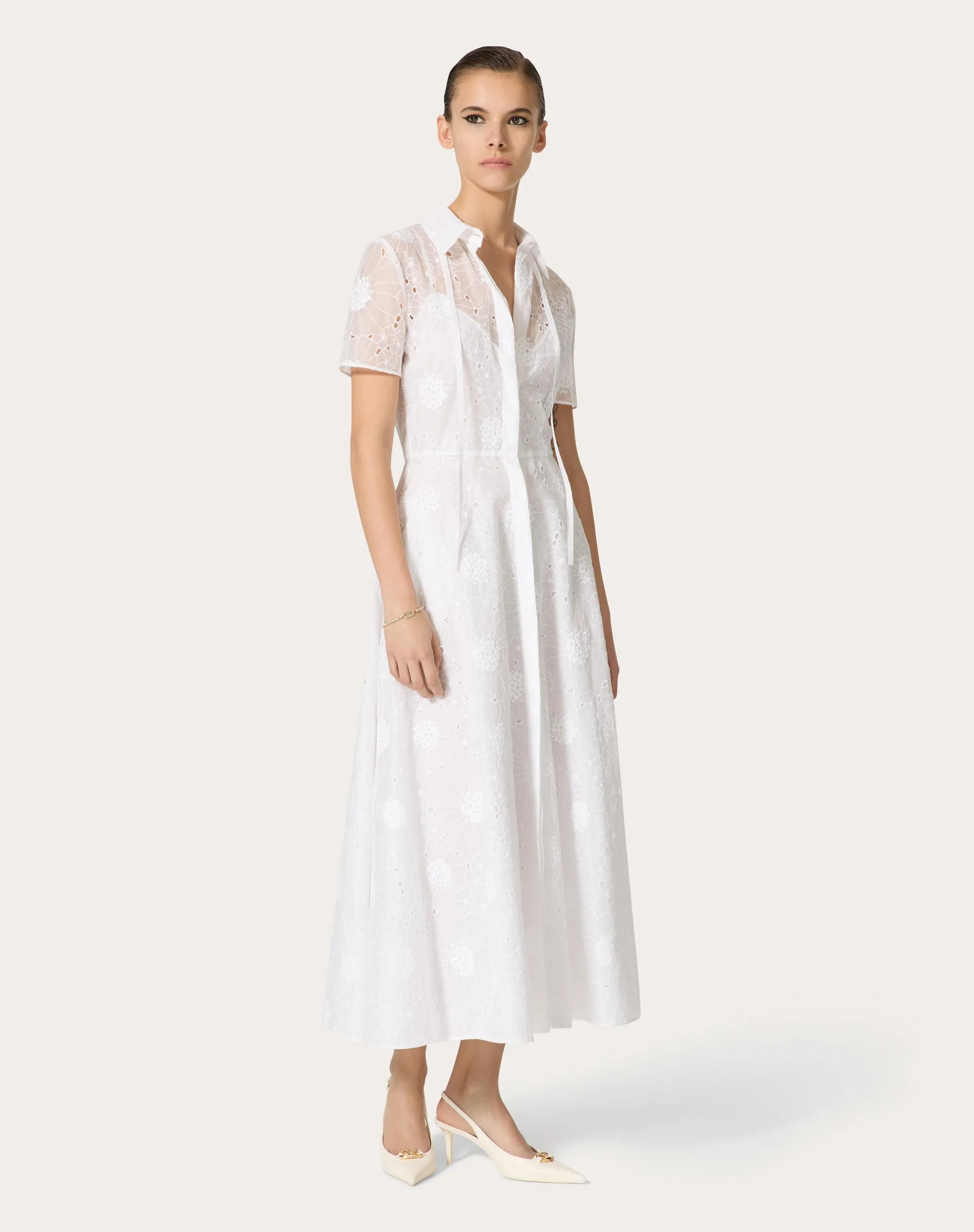 ABITO MIDI IN DAISY ORGANDIS