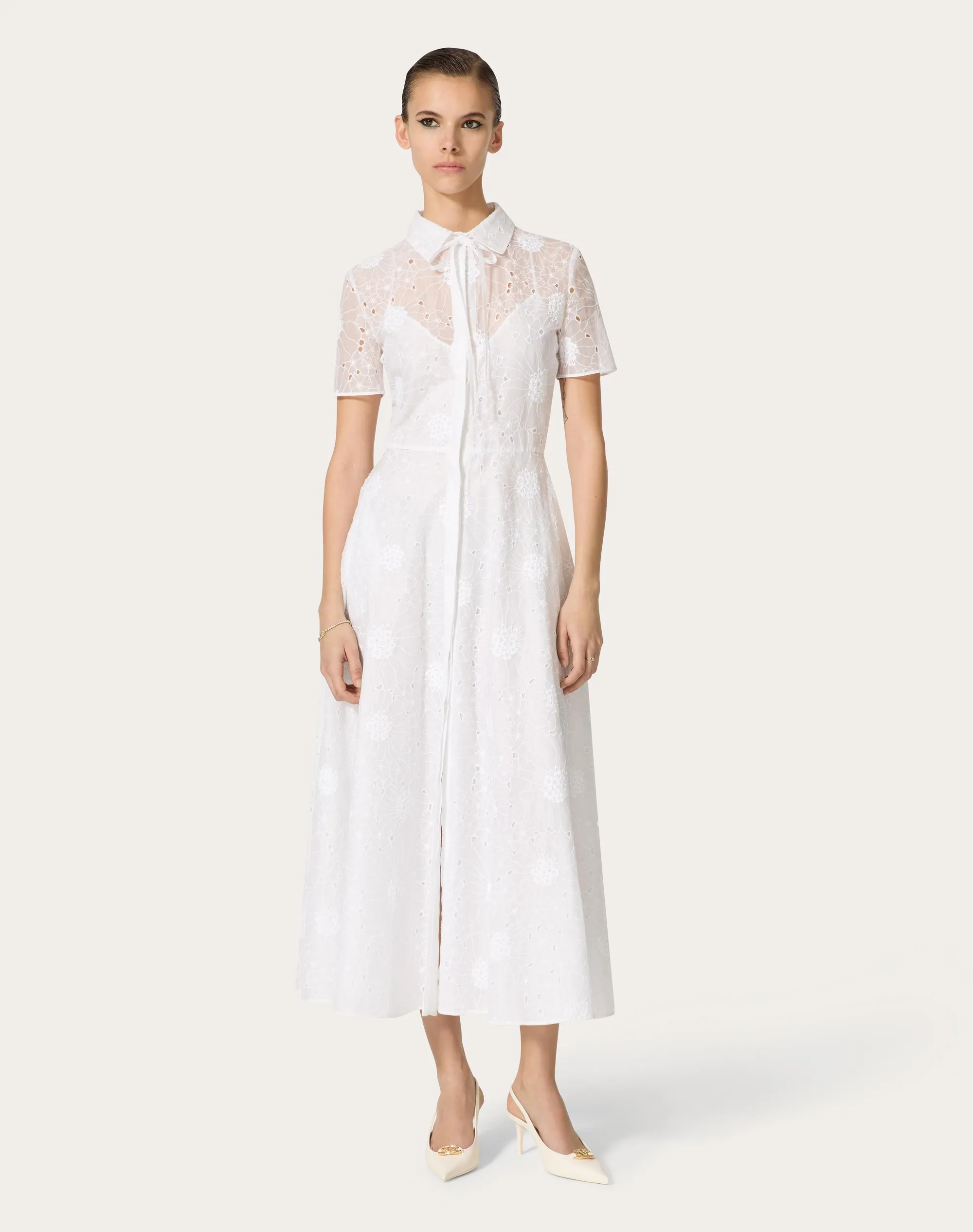 ABITO MIDI IN DAISY ORGANDIS