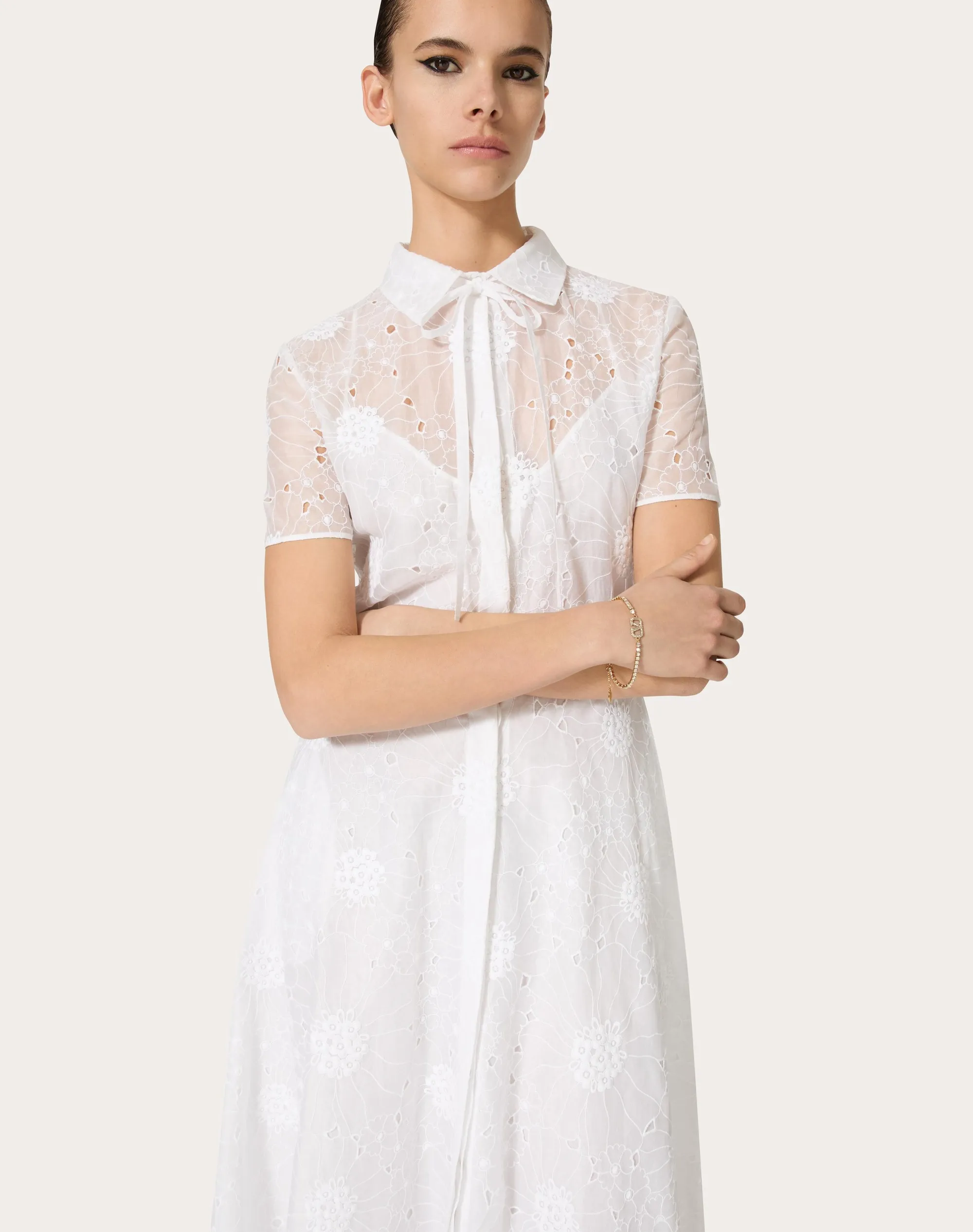ABITO MIDI IN DAISY ORGANDIS