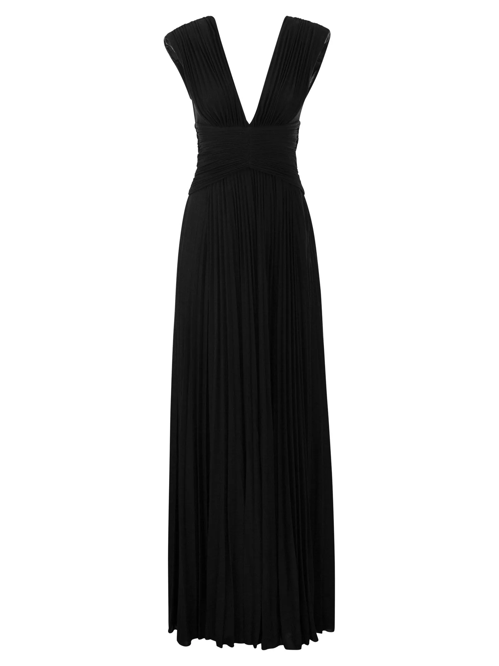 Abito red carpet in jersey lurex con collana