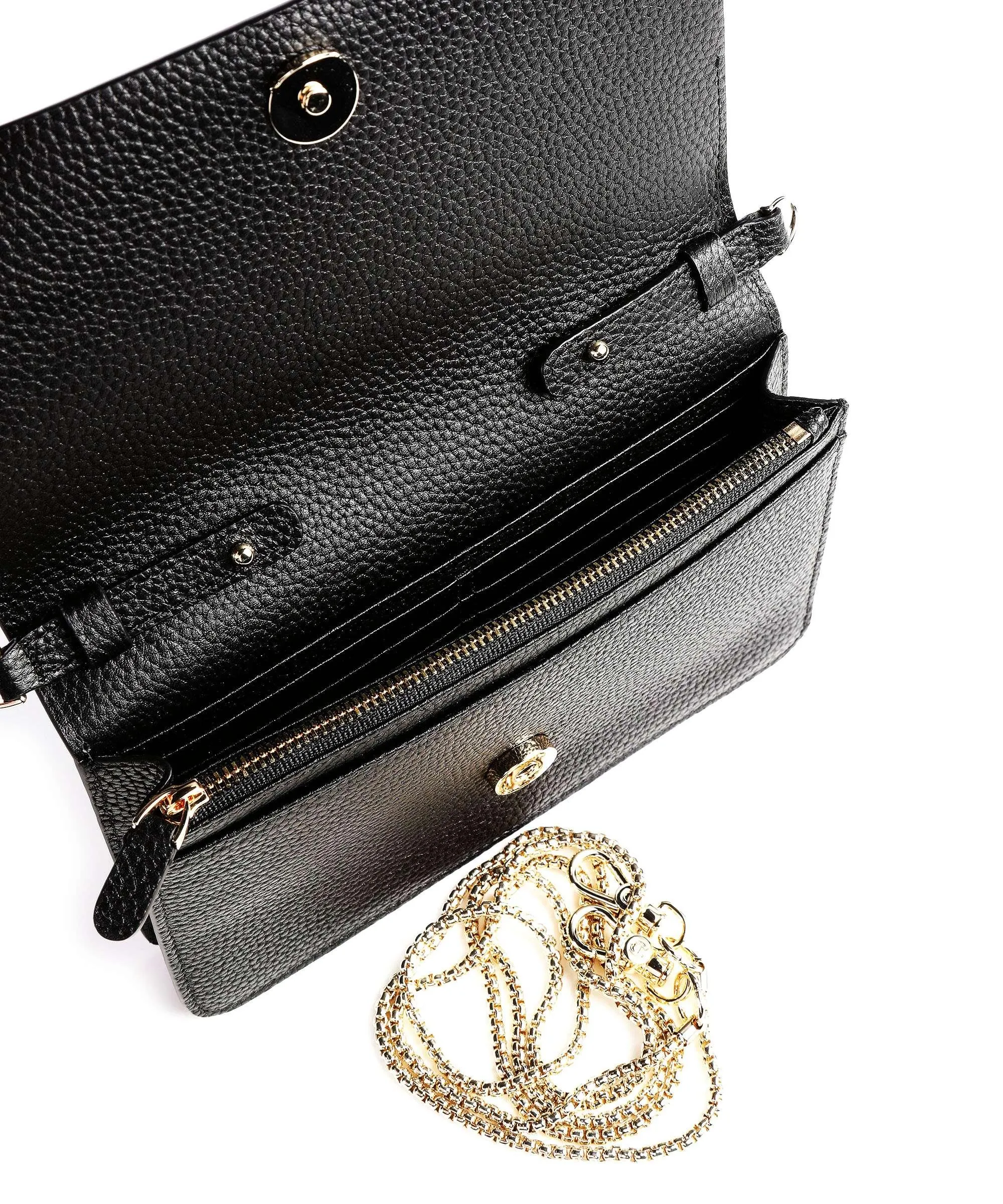 Aigner Borsa a tracolla pelle di vacchetta grana nero  