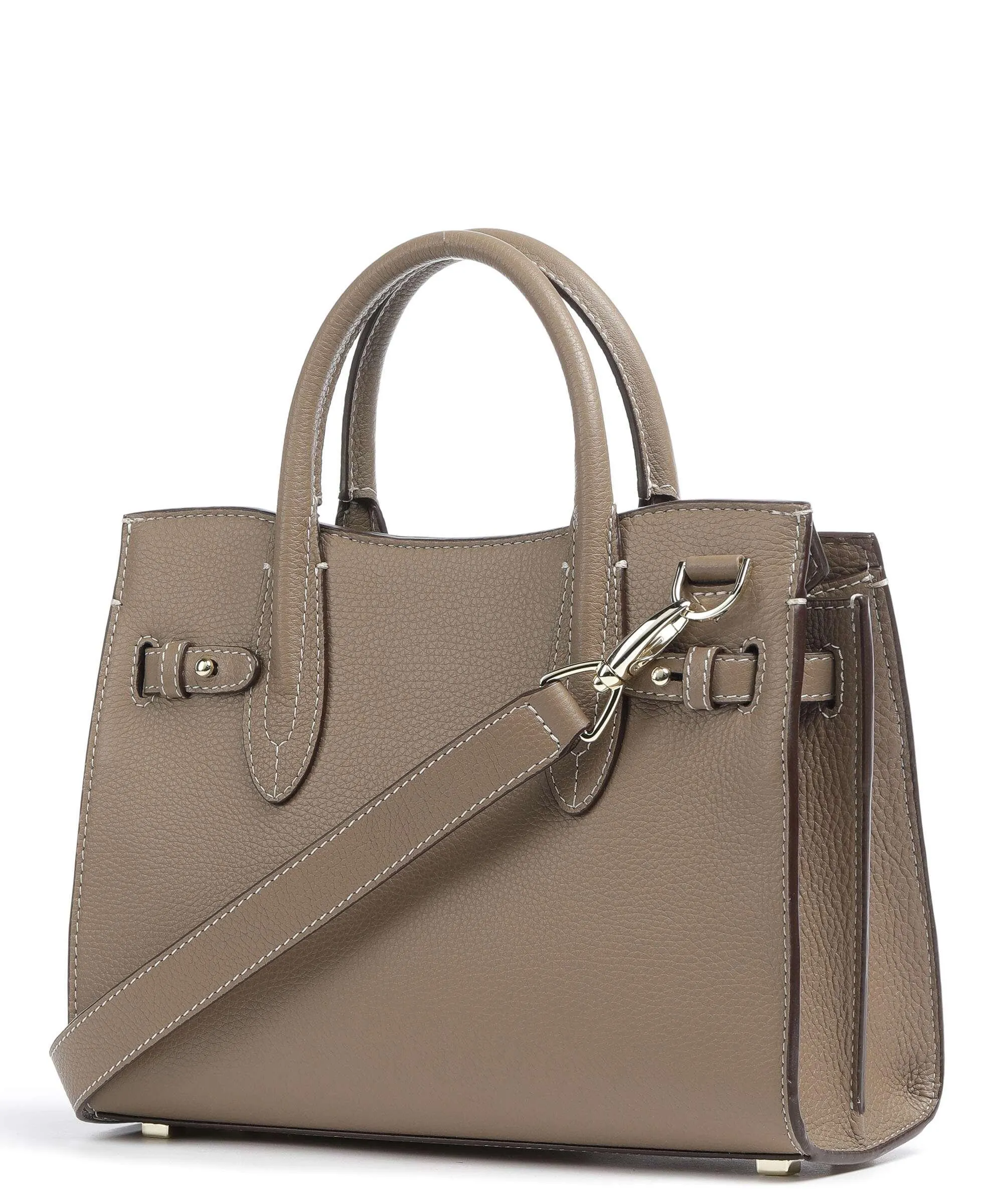  Aigner Farah M Borsa a mano pelle di vacchetta grana taupe  