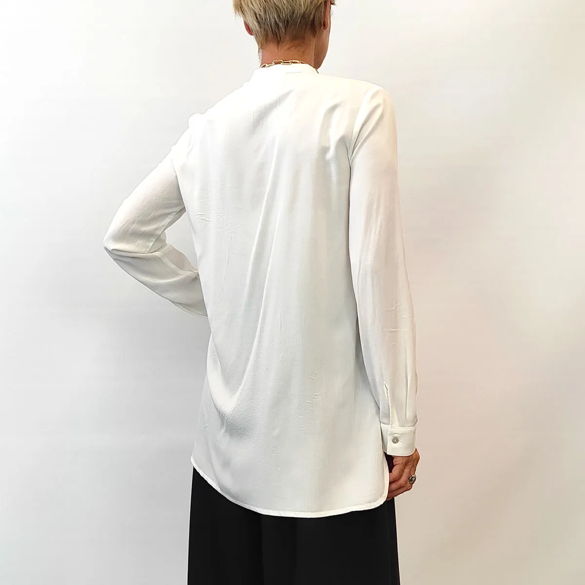 Alessia Santi – Camicia Viscosa Bianca Tasca