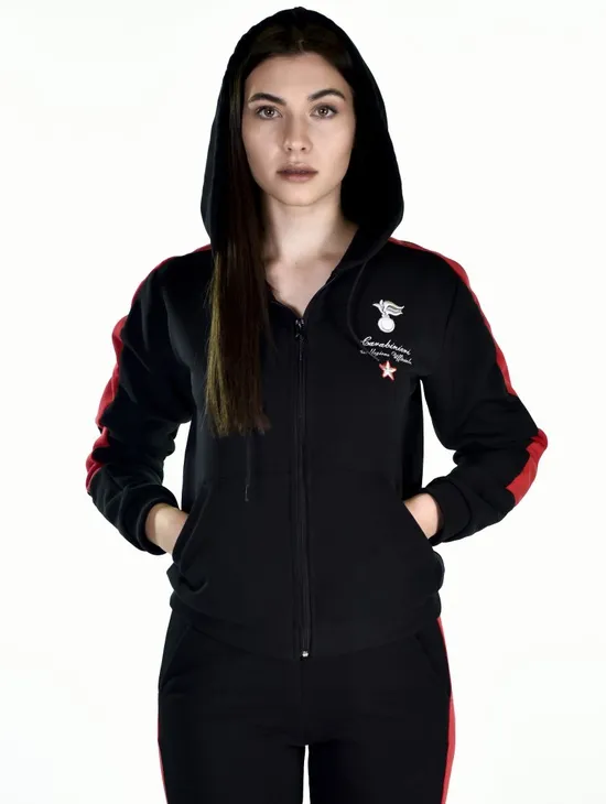 Allievi Felpa Full Zip Cappuccio Donna