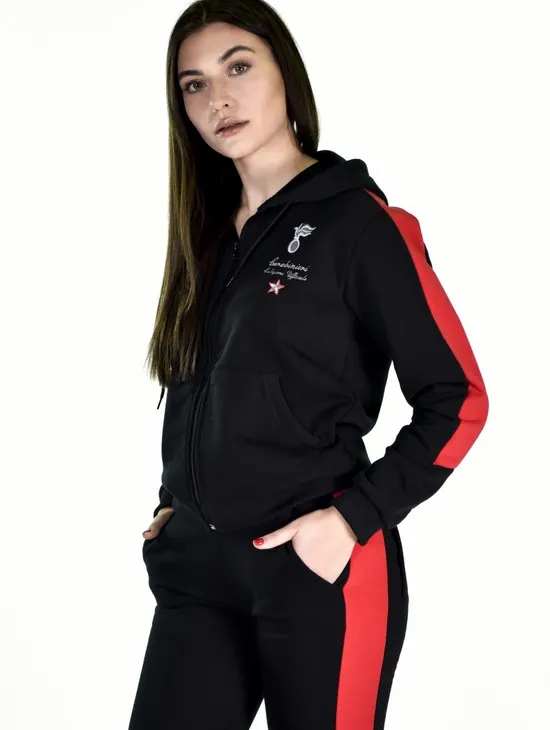 Allievi Felpa Full Zip Cappuccio Donna