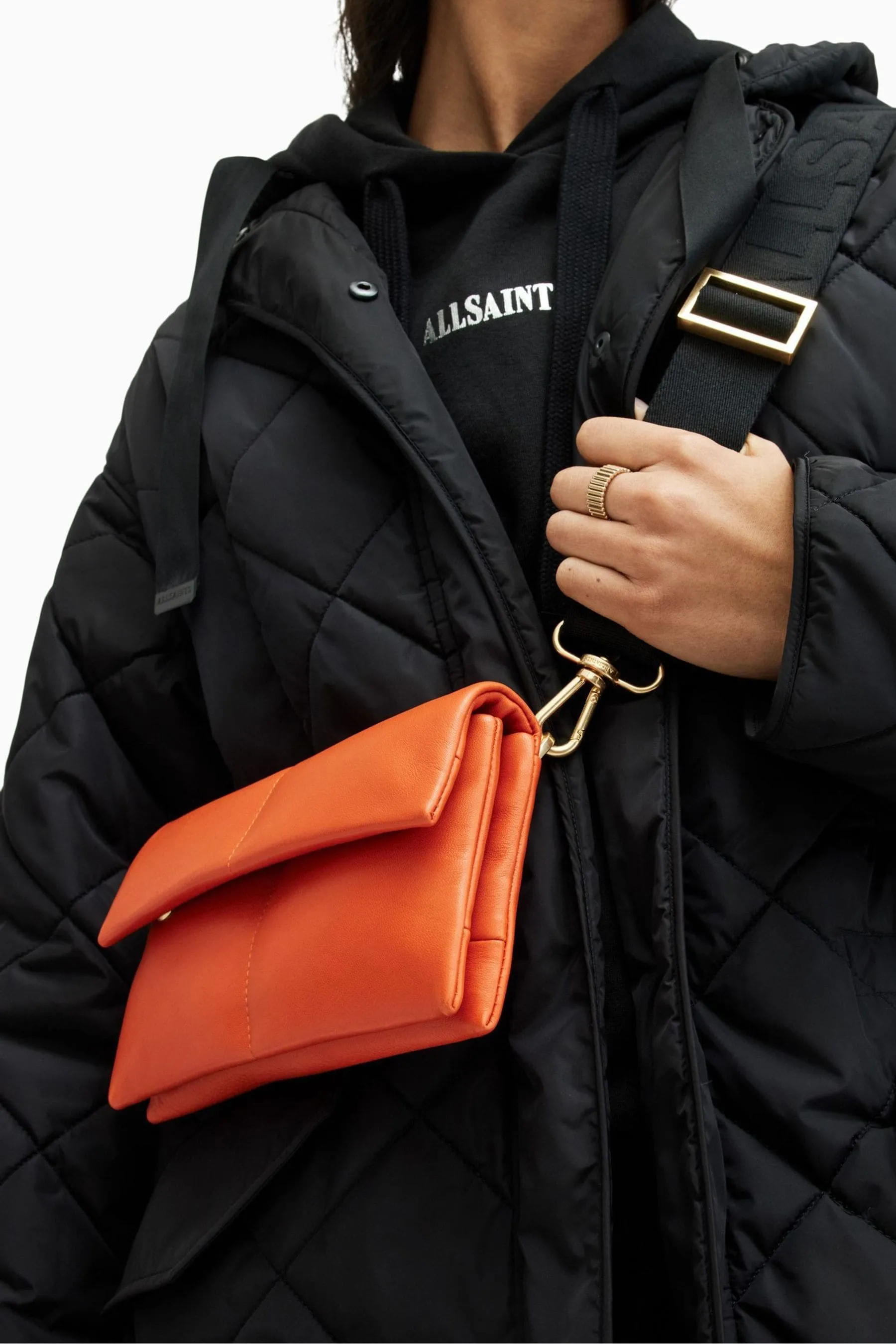 AllSaints - Ezra - Borsa a tracolla trapuntata