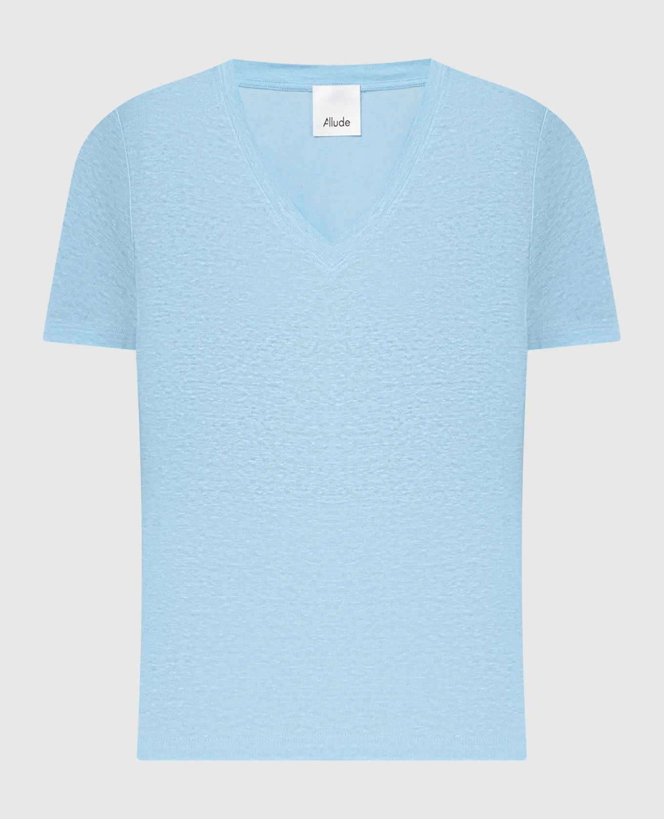 Allude Maglietta in lino blu 24282003