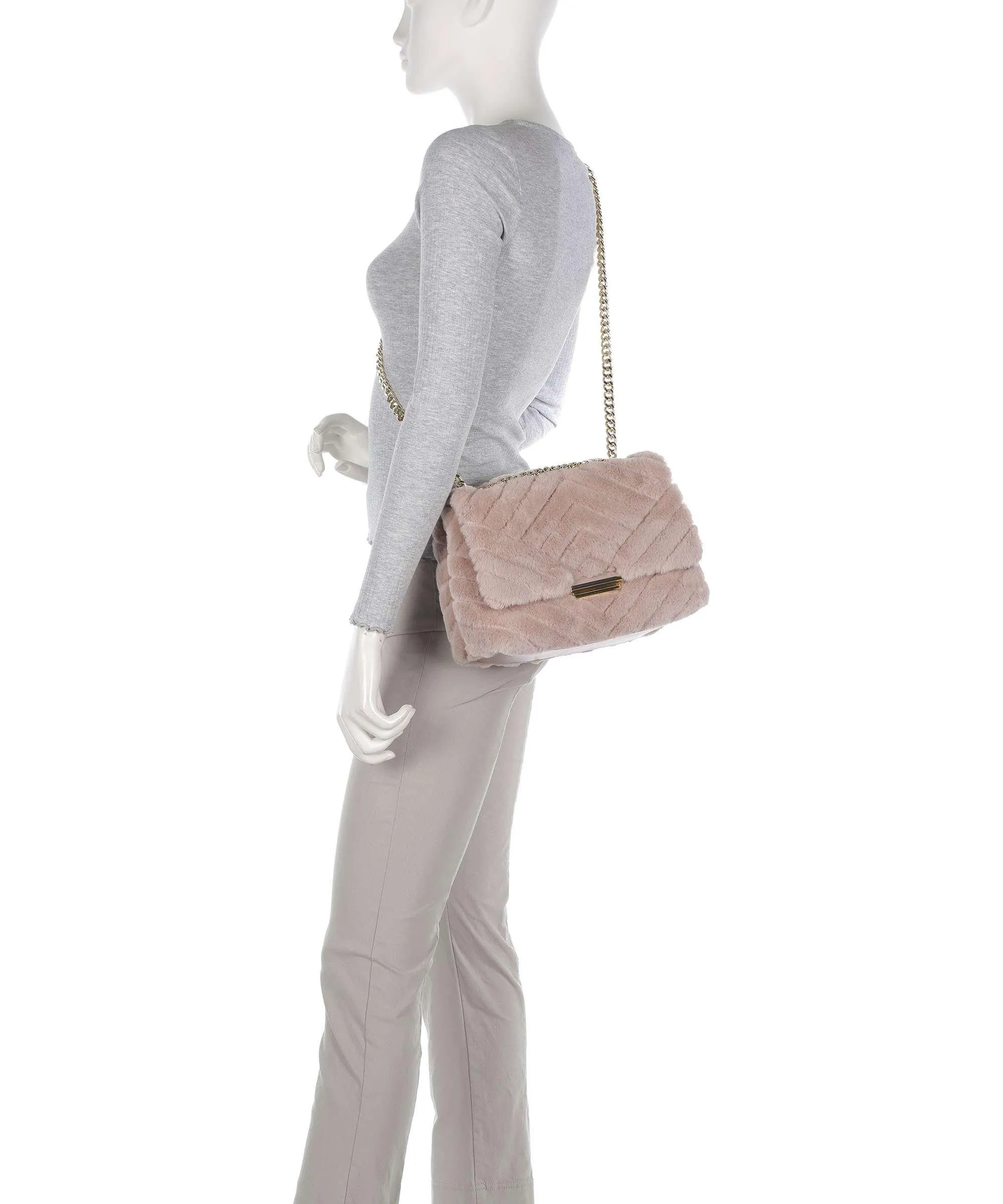  Armani Exchange Victoria Borsa a spalla poliestere, pelle sintetica rosa  