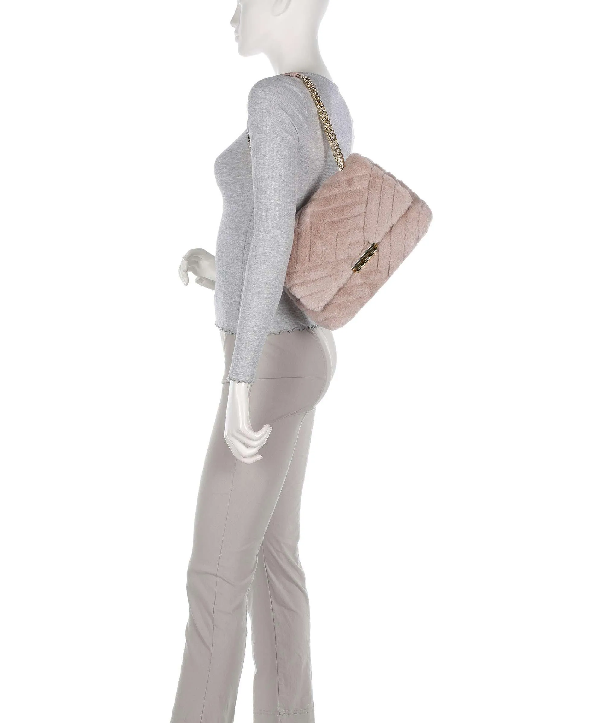  Armani Exchange Victoria Borsa a spalla poliestere, pelle sintetica rosa  