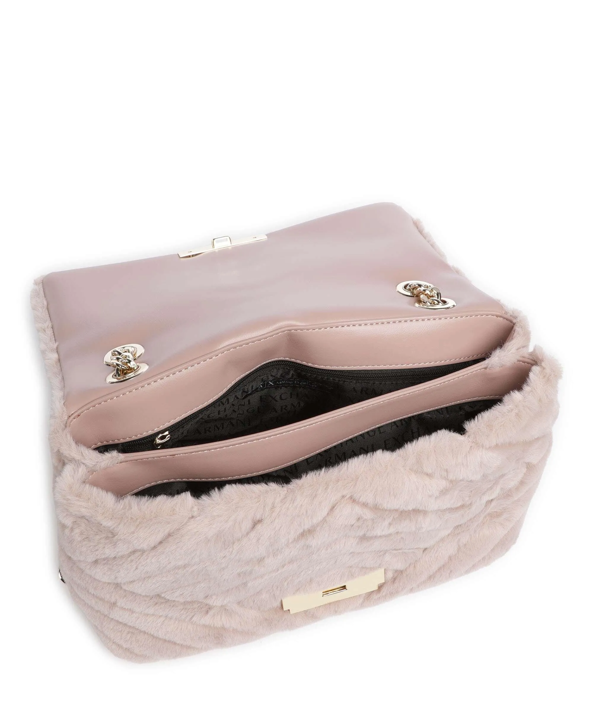  Armani Exchange Victoria Borsa a spalla poliestere, pelle sintetica rosa  