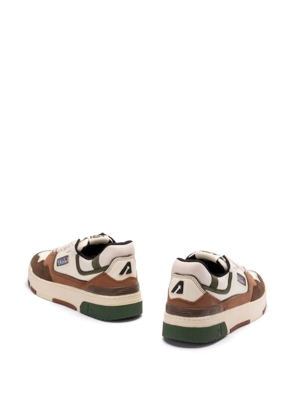 Autry Scarpa Bianco Marrone Uomo CLC Suede e Nabuk