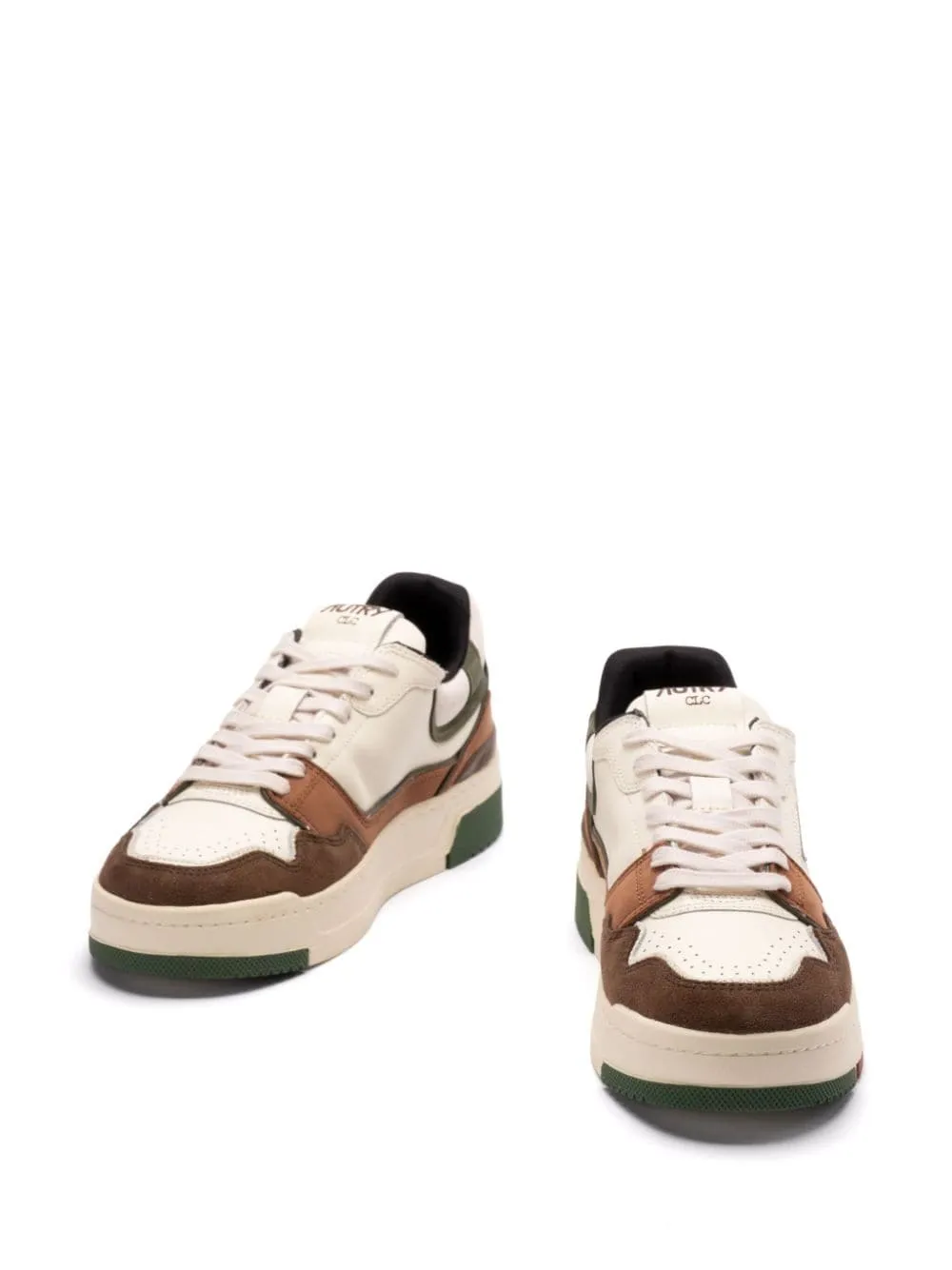 Autry Scarpa Bianco Marrone Uomo CLC Suede e Nabuk