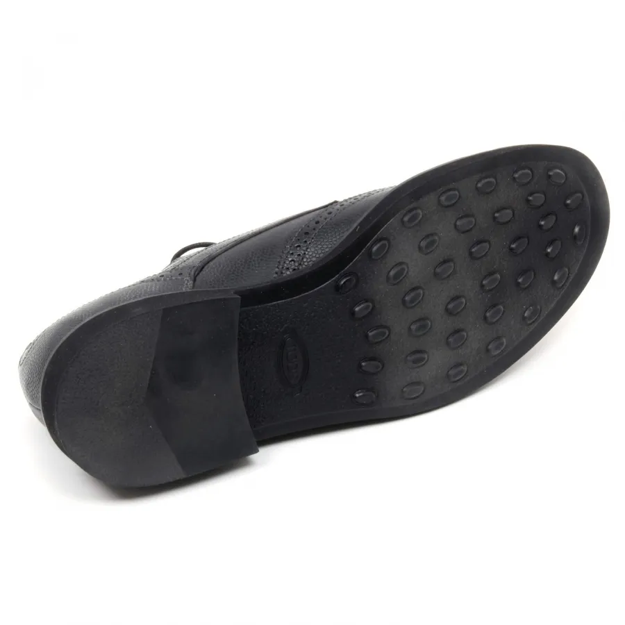B8327 scarpa inglese uomo TOD'S scarpa bucature nero shoe man