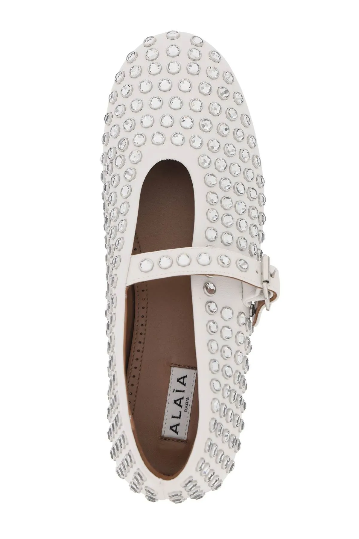 Ballerine in pelle con borchie