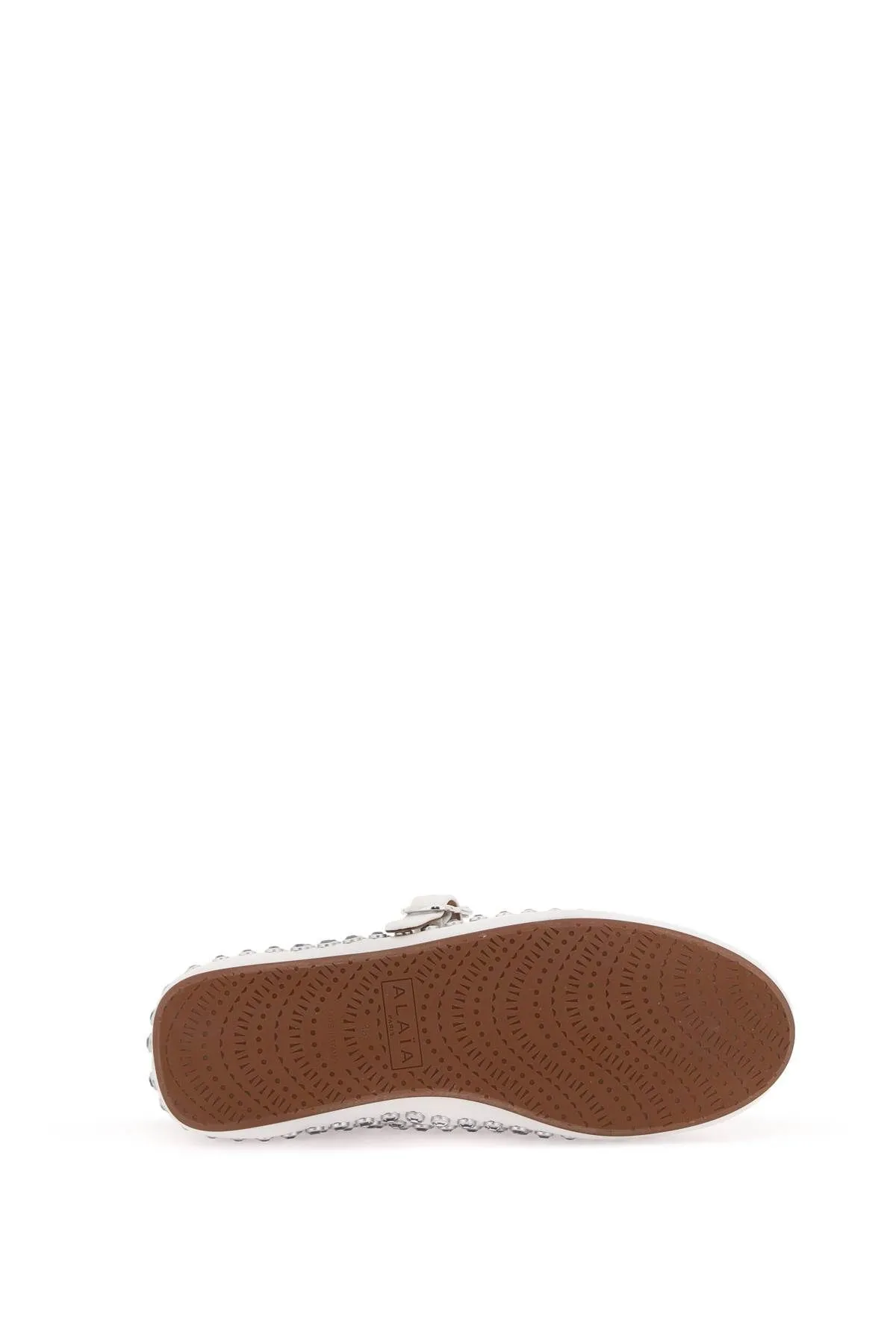 Ballerine in pelle con borchie
