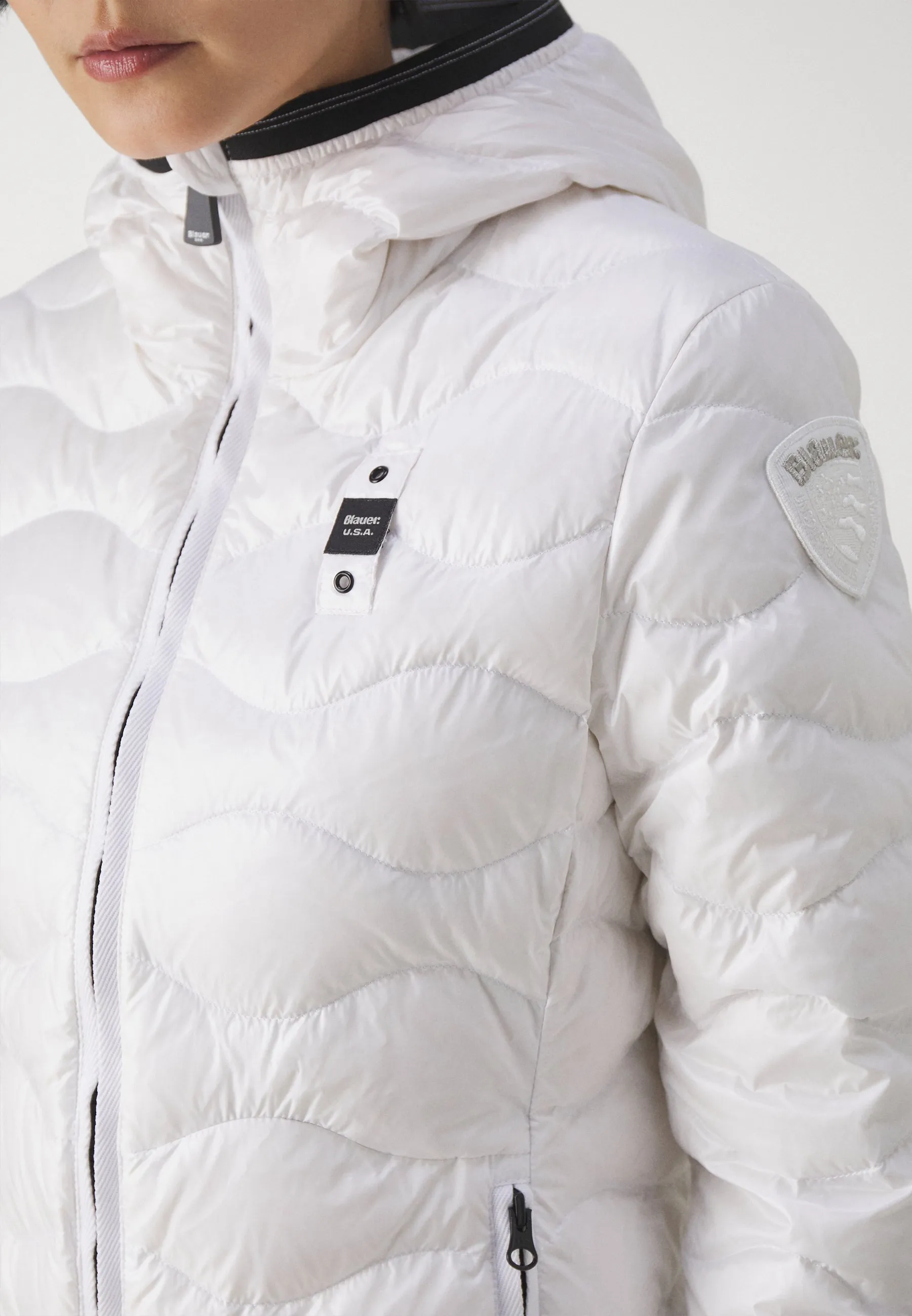 BASIC HOODIE ROLL STICHING - Piumino