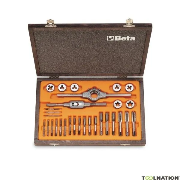 Beta 004460055 446/C30 Set di lame per maschiatura e taglio Metrico 30 pezzi M3-M12 in valigetta