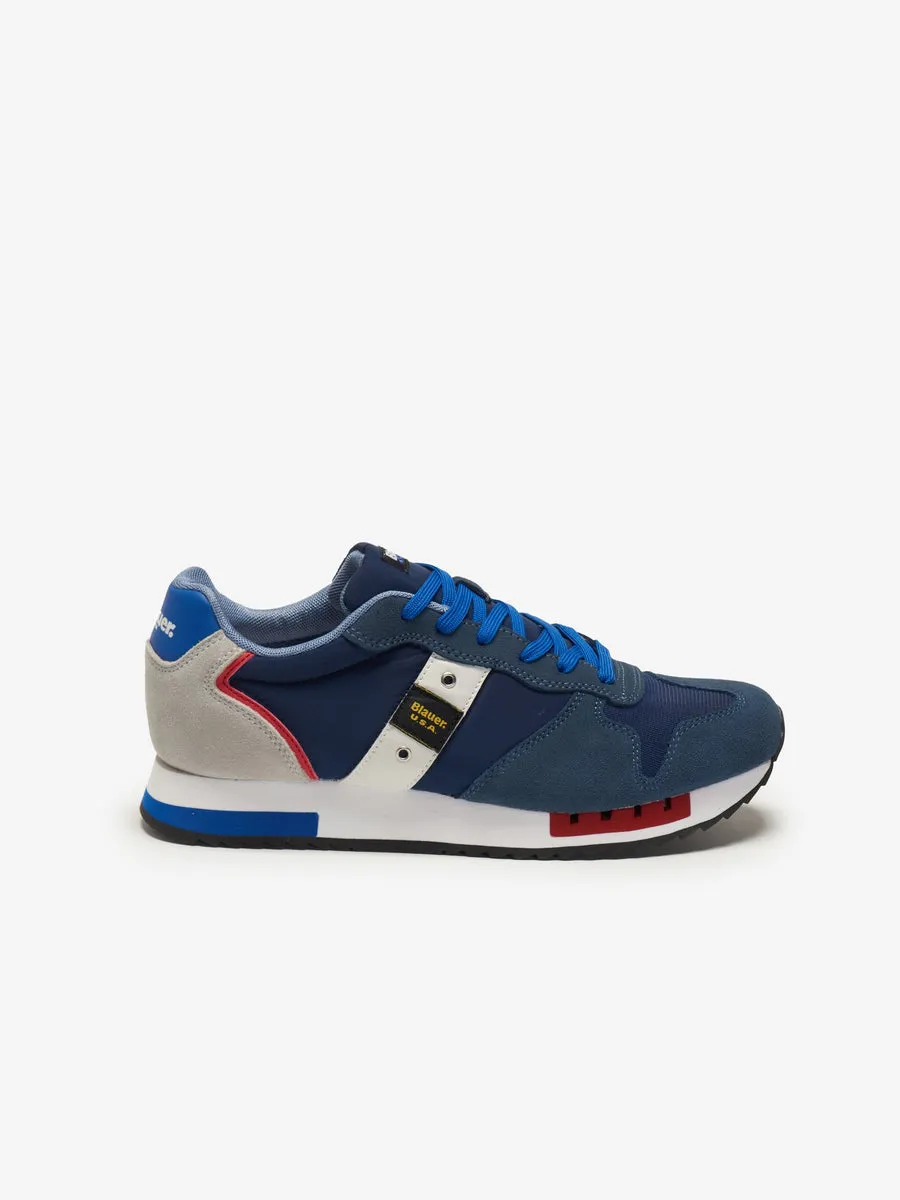 Blauer Queens01 sneakers in tessuto e pelle scamosciata navy/royal